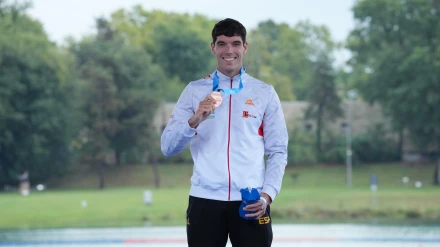 Álex Granieri tras el segundo bronce