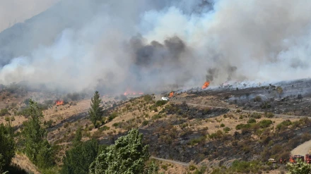 El incendio que quema Fasgar (León) desde el pasado 8 de agosto