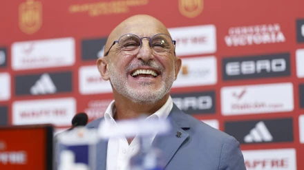 Luis de la Fuente, en rueda de prensa