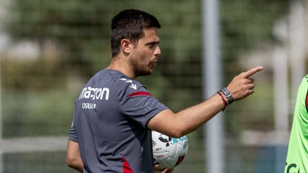 Alessio Lisci, entrenador de Osasuna, en Tajonar