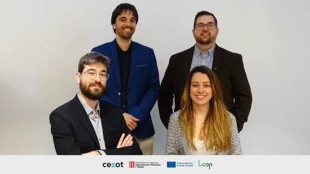 Membres de Loop Diagnostics amb l'Eduard Guerrero assegut a l'esquerra