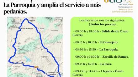 Línea autobús circular Pedanías Altas