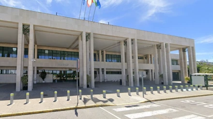 07/02/2024 Vista exterior del aeropuerto de Jerez.POLITICA GOOGLE MAPS