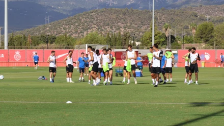 Entrenamiento del RCD Mallorca de esta semana sin Dani