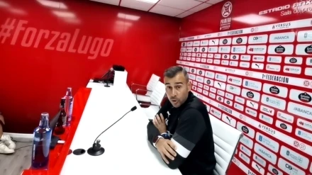 Yago Iglesias: en rueda de prensa antes del Cd Lugo-Real Avilés