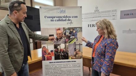 José Manuel López y Rosa Martínez, durante la presentación de los actos