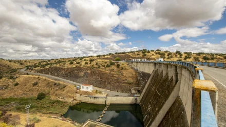 Embalse de La Colada, en la comarca de Los Pedroches.