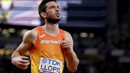 Quique Llopis, en el Mundial de Atletismo