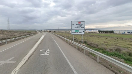 El suceso se ha producido en la N-II, cerca de Pina de Ebro