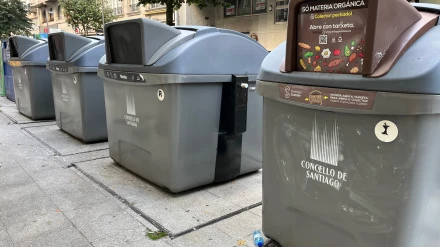 Contenedores de basura en Santiago