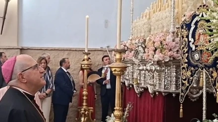 Obispo de Huelva en su visita a las distintas Parroquias y Hermandades