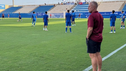 Sebas López, entrenador del CF Lorca Deportiva
