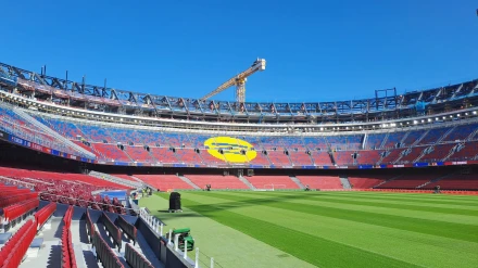 Imagen del interior del Camp Nou a 23 de septiembre