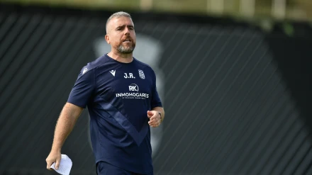 Javi Rey, en una sesión de trabajo