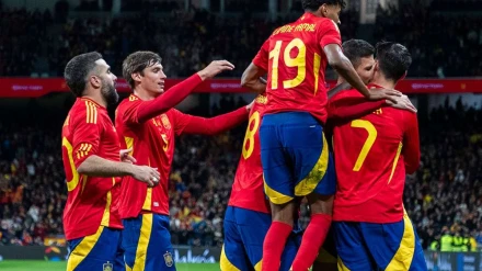 Imagen del último partido de España en Son Moix