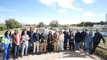 Visita de miembros del Ayuntamiento a la Estación Depuradora de Aguas Residuales