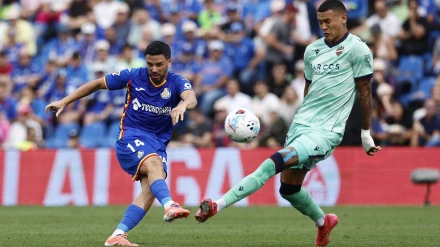 Javi Muñoz y Kervin Arriaga, en el Getafe - Levante