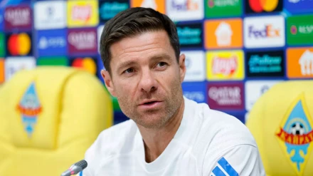Xabi Alonso, en rueda de prensa