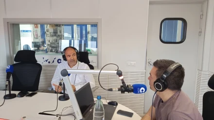 Aniano Cabrera, durante la entrevista en Deportes Cope Tenerife.