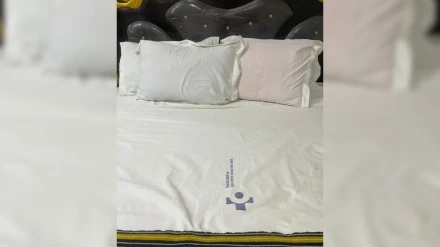 Sábanas de un hospital vasco en Togo (África)