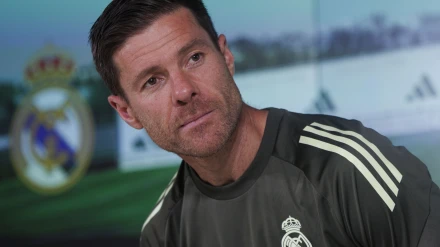 Xabi Alonso, durante la rueda de prensa previa al partido ante el Villarreal.