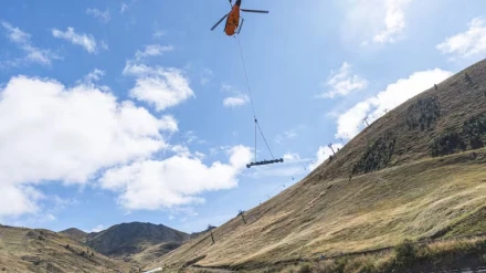 Las obras del telesilla Canal Roya se realizan según el calendario para su puesta en marcha