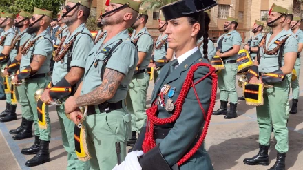 Acto del Día del Pilar en la Comandancia de Almería
