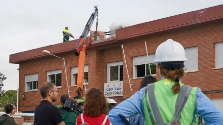 Obras en el colegio de El Bohío