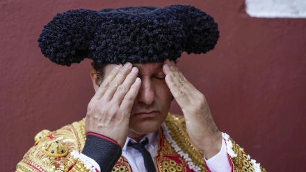 Morante de la Puebla, en su regreso a la plaza de toros de El Bibio, en 2023
