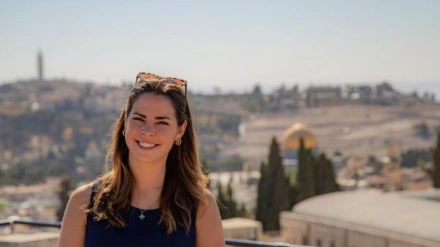 La periodista navarra en Jerusalén Elena Panadero vive con esperanza el proceso de paz. / CEDIDA