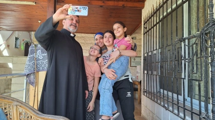 El padre Carlos Ferrero, IVE, en la franja de Gaza