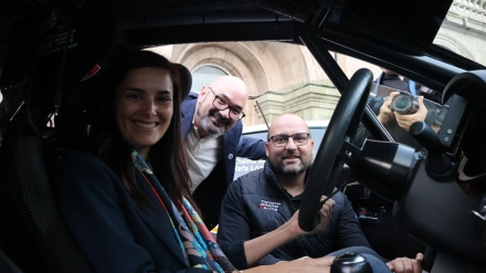 Efrén Castro en la presentación del Rallye San Froilán