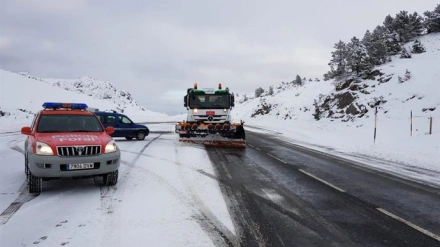 Nevadas en las carreteras