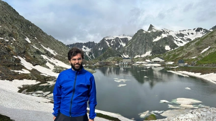 Pepe Pérez Muelas durante el viaje