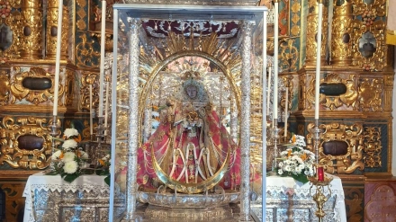 La Virgen de las Nieves, preparada para la peregrinación por toda la isla