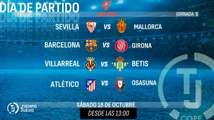 Previa 9ª jornada Primera División