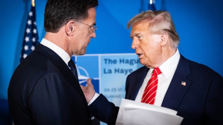 El secretario general de la OTAN, Mark Rutte, y el presidente de Estados Unidos, Donald Trump