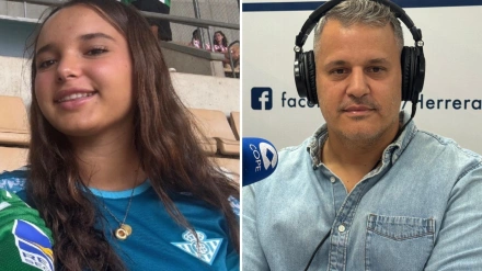 Sandra Peña e Isaac Villar, su tío