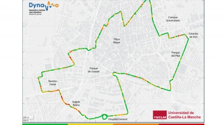 Mapa del asfaltado de Ciudad Real