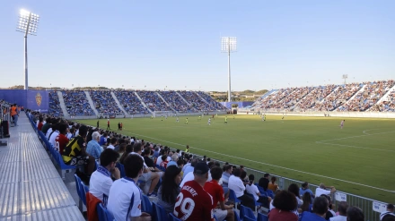 La afición del Real Zaragoza, en el Ibercaja Estadio