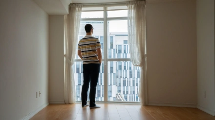 Joven pensando en cómo comprar una vivienda