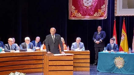 Pedro Hernández, en su toma de posesión como concejal