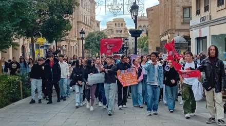 Concentración de estudiantes contra el Bullying en Salamanca