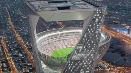 El Sky Stadium estaría situado en la ciudad de The Line y tendría capacidad para 46.000 espectadores.