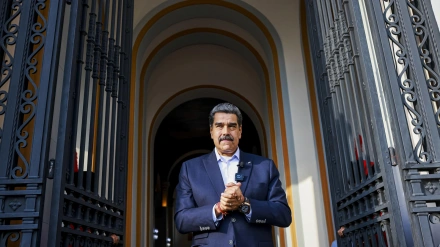 Nicolás Maduro a su llegada a el Panteón Nacional