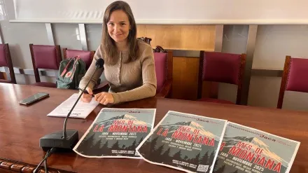 Lucía Guillén, en la presentación del Mes de la Montaña