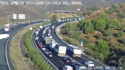 Retenciones de unos 13 kilómetros en la A-7 por la avería de un camión