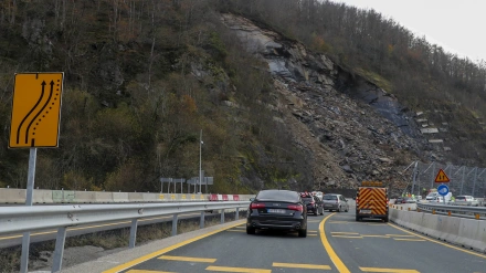 La autopista del Huerna, en obras