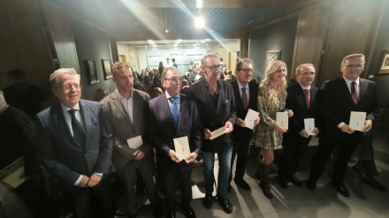 Carlos Herrera, durante la presentación del último libro de Rafael Jaén