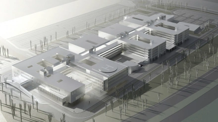 (Foto de ARCHIVO)Recreación del proyecto del Hospital Materno Infantil de Huelva.REMITIDA / HANDOUT por JUNTA DE ANDALUCÍAFotografía remitida a medios de comunicación exclusivamente para ilustrar la noticia a la que hace referencia la imagen, y citando la procedencia de la imagen en la firma29/7/2025